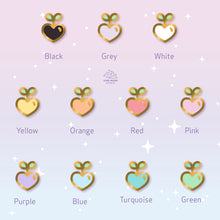 Load image into Gallery viewer, Ghostie Heart Seed Mini Enamel Pin