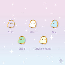 Load image into Gallery viewer, Grumpy Ghost Mini Enamel Pin