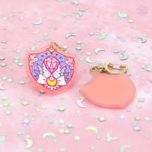 Load image into Gallery viewer, Crystal Shield Pink Frosted Acrylic Charm