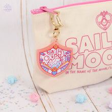 Load image into Gallery viewer, Water Shield Pink Frosted Acrylic Charm