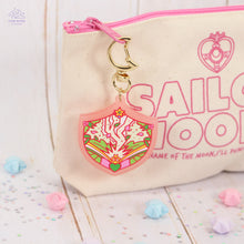 Load image into Gallery viewer, Thunder Shield Pink Frosted Acrylic Charm