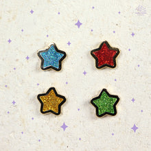 Load image into Gallery viewer, Glitter Star Mini Enamel Pin