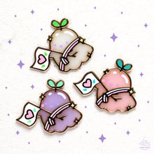 Load image into Gallery viewer, Celebrating Love - Sprout Ghostie Enamel Pin

