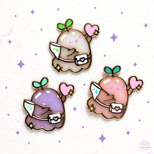 Load image into Gallery viewer, Catching Love - Sprout Ghostie Enamel Pin
