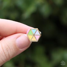 Load image into Gallery viewer, Pastel Rainbow Hexagon Mini Enamel Pin