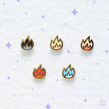 Load image into Gallery viewer, Flames Mini Enamel Pin