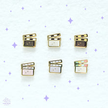 Load image into Gallery viewer, Clapperboard Mini Enamel Pin