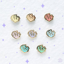 Load image into Gallery viewer, Coral Mini Enamel Pin