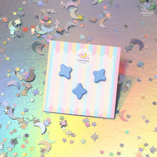 Load image into Gallery viewer, Purple Sparkles - Set of 3 Tiny Dyed Enamel Pin