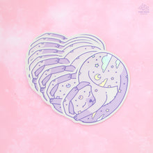 Load image into Gallery viewer, Dreaming Lavender Cat Holographic Sticker
