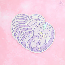 Load image into Gallery viewer, Dreaming Lavender Cat Holographic Sticker
