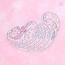 Load image into Gallery viewer, Dreaming Pink Cat Holographic Sticker