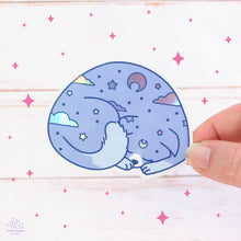 Load image into Gallery viewer, Dreaming Blue Cat Holographic Sticker
