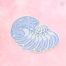 Load image into Gallery viewer, Dreaming Blue Cat Holographic Sticker