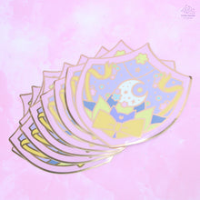 Load image into Gallery viewer, Princess Kaguya Shield Gold Glossy Sticker