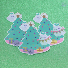 Load image into Gallery viewer, Christmas Ghosties Glittery Sticker