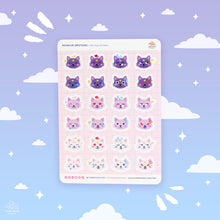 Load image into Gallery viewer, Mooncat Emotions Sticker Sheet
