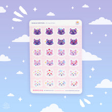 Load image into Gallery viewer, Mooncat Emotions Sticker Sheet