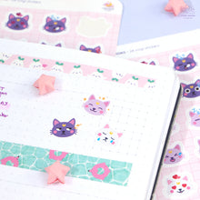 Load image into Gallery viewer, Mooncat Emotions Sticker Sheet