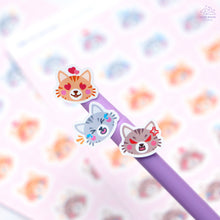 Load image into Gallery viewer, Tabby Cat Emotions Sticker Sheet