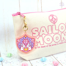 Load image into Gallery viewer, Crystal Shield Pink Frosted Acrylic Charm