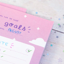 Load image into Gallery viewer, 'Five goals' notepad