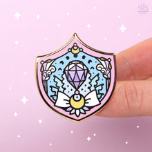 Load image into Gallery viewer, Crystal Shield Enamel Pin