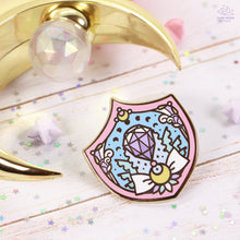 Load image into Gallery viewer, Crystal Shield Enamel Pin