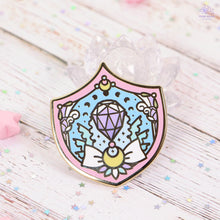 Load image into Gallery viewer, Crystal Shield Enamel Pin
