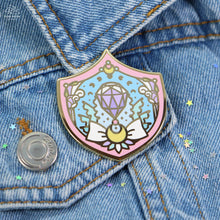 Load image into Gallery viewer, Crystal Shield Enamel Pin