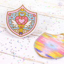 Load image into Gallery viewer, Heart Shield Woven Patch
