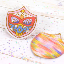 Load image into Gallery viewer, Red Mask Shield Woven Patch