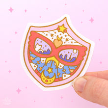 Load image into Gallery viewer, Red Mask Shield Woven Patch