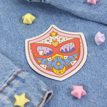Load image into Gallery viewer, Red Mask Shield Woven Patch