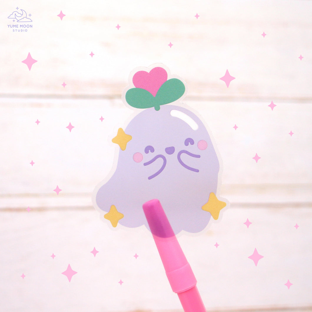 Blooming Love Sprout Ghostie Clear Sticker