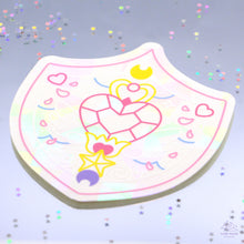 Load image into Gallery viewer, Heart Shield Suncatcher Window Decal