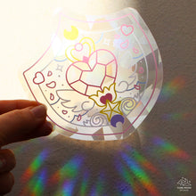Charger l'image dans la visionneuse de la galerie, Autocollant de fenêtre de Suncatcher de bouclier de coeur