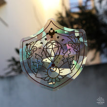 Load image into Gallery viewer, Crystal Shield Suncatcher Window Decal
