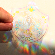 Load image into Gallery viewer, Crystal Shield Suncatcher Window Decal