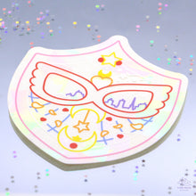 Load image into Gallery viewer, Red Mask Shield Suncatcher Window Decal