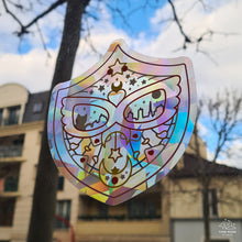 Load image into Gallery viewer, Red Mask Shield Suncatcher Window Decal