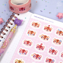 Load image into Gallery viewer, Tiger Emotions Sticker Sheet
