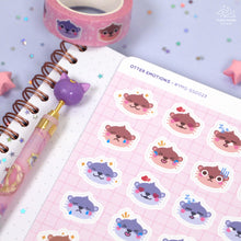 Load image into Gallery viewer, Otter Emotions Sticker Sheet