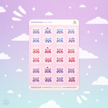 Load image into Gallery viewer, Raccoon Emotions Sticker Sheet