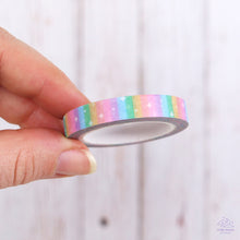 Load image into Gallery viewer, Rainbow Stripes Thin Washi Tape