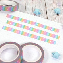 Load image into Gallery viewer, Rainbow Stripes Thin Washi Tape
