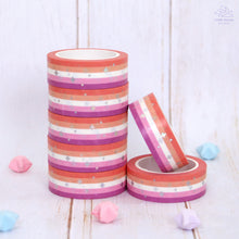 Load image into Gallery viewer, Lesbian Pride Foil Washi Tape