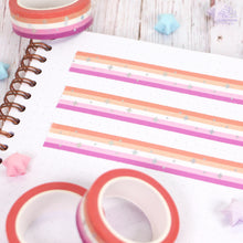 Load image into Gallery viewer, Lesbian Pride Foil Washi Tape