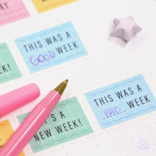 Load image into Gallery viewer, Weekdays Stamps Washi Tape