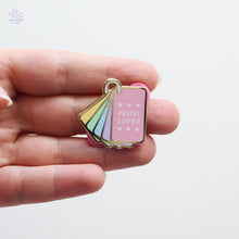 Load image into Gallery viewer, Pastel Rainbow Swatch Book Enamel Pin